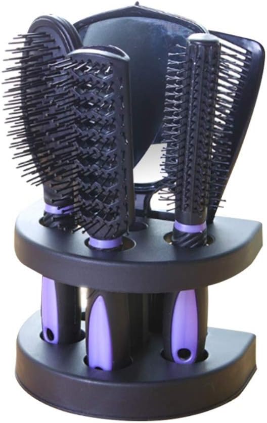 Onkessy Salon Hairbrush Set 5Pcs Hair Brush Women Ladies Hair Care Massage Brush with Mirror Hair Comb Set Professional Salon Gift Box