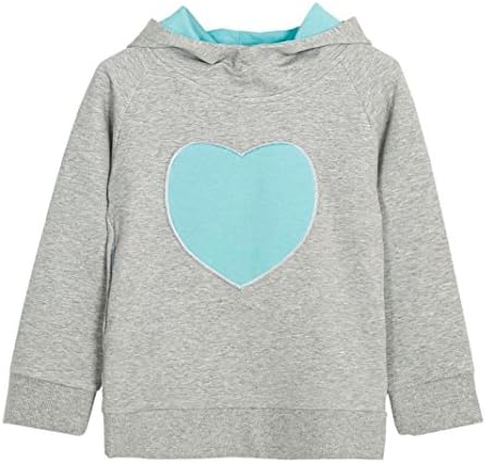 Family Matching Outfit Set ,UMFun Heart-shaped Hoodie Sweatshirt Mommy Kids Winter Warm Outfit Set (5 Years old(Baby), Blue)