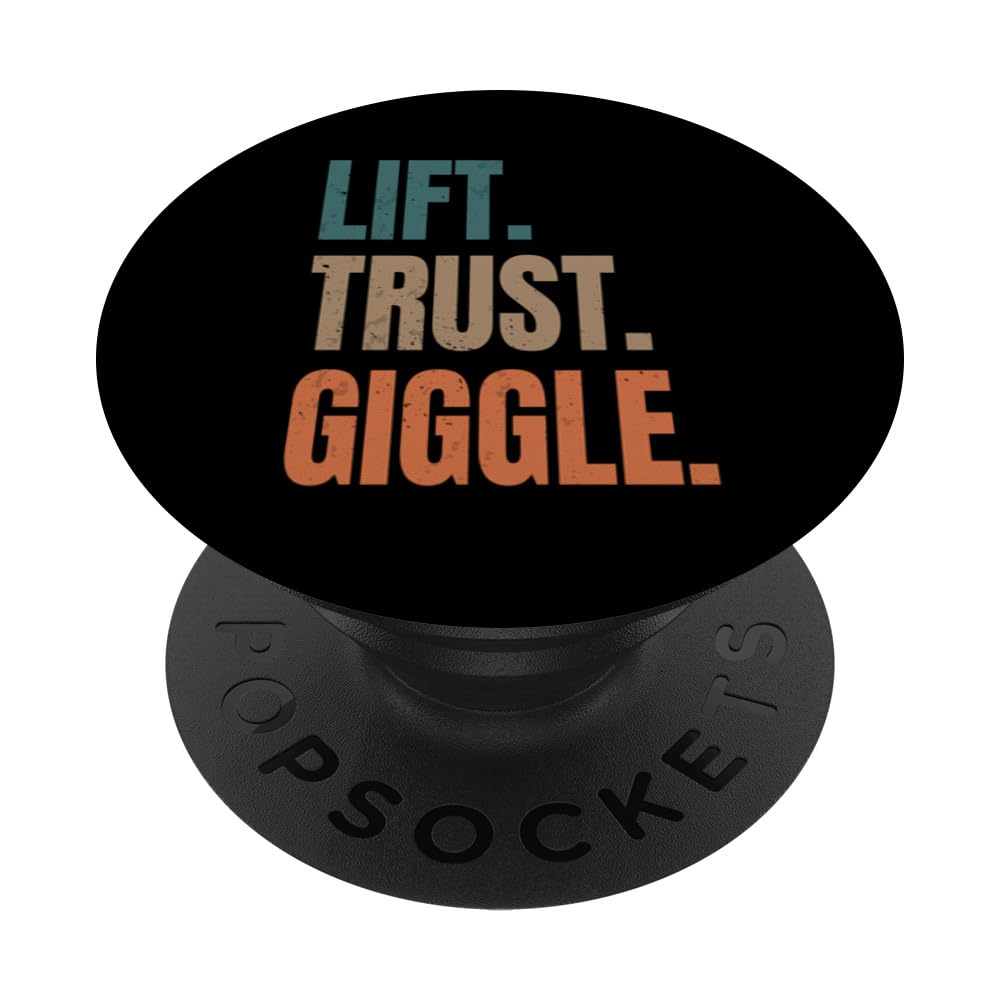 Lift Trust Giggle Funny Acro Yoga Partner Acrobatics PopSockets Swappable PopGrip