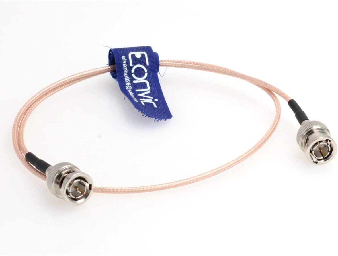 Eonvic BNC Male to BNC Male HD-SDI Cable 75 Ohm BNC Cable RG179 Coax Cable (2PCS)
