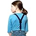 Suspenders for Kids Boys and Baby - Premium 1 Inch Suspender Perfect for Tuxedo - Navy Blue (size 22
