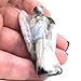 Nelson Creations, LLC 2 Inch White Rainbow Moonstone Guardian Angel Figurine Hand-Carved Natural Stone, Excellent for Nurturing Energy and Intuitive Qualities