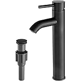 VOTON Vessel Sink Faucet Chrome Modern Tall Bathroom Faucets Single Handle One Hole Rv Vanity Lavatory Bathroom Sink Faucet