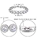 EVER FAITH Silver-Tone Round Cut Cubic Zirconia Tennis Necklace Bracelet Earrings Set Clear