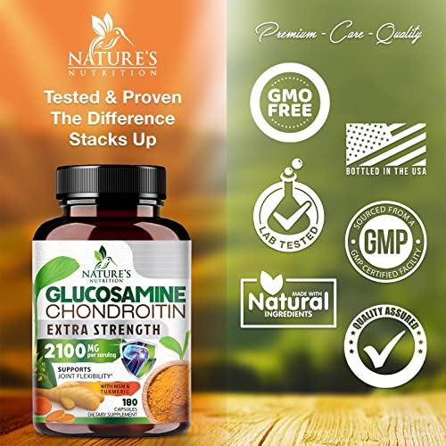 Glucosamine Chondroitin with Turmeric MSM Boswellia Triple Strength