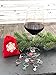 Christmas Holiday Wine Glass Charms, Hand Painted - Set of 8 with Sateen Storage Bag by Cork & Leaf