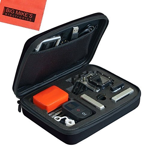 Premium Medium Custom Case for Gopro Hero1, Hero2, Hero3, Hero 3+, Hero4 Camera + Cleaning Cloth