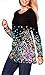 Achloe Women's Printed Long Sleeve Sweatshirt Cotton Plus Size Tunic Tops