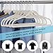 Ollieroo 50PK Heavy Duty Velvet Hangers Set with Steel Swivel Hooks, Ultra Thin Non-Slip Velvet Suit Hangers (Beige)