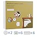 Child Safety Locks, HUIRUI Baby Magnetic Cabinet Locks & Drawer Locks, 3M Adhensive Tape Installation, No Screws or Drilling Needed, Package Includes 6 Locks + 2 Keys