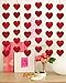 72PCS Valentine’s Day Decorations Red Garland Hanging String Hearts - Valentines Streamer for Home Wedding Anniversary Party Decor