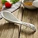 XYTMY Ceramics Soup Spoon Hand Painted Flower Porcelain Handle Chinese Asian Rice Spoon Appetizer Tableware Set of 5 Light Weight Gift for Housewife Friends Familyends and Family