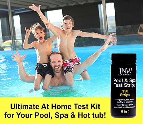 JNW Direct Pool & Spa Test Strips 6 in 1, Best Kit for Accurate Water Quality Testing for Home Swimming Pools,150 Strip MEGA PACK - Thumbnail 3