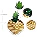 AerWo 48pcs Pineapple Favors Boxes 3D Large Pineapple Gifts Boxes for Hawaiian Tropical Party Decorations Luau Pineapple Party Supplies