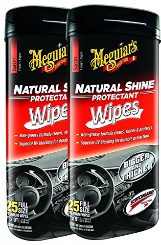 Meguiar's G4100 Natural Shine Protectant Wipe - 2 Pack