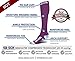 SB SOX Compression Socks for Men & Women (20-30 mmHg) - Best Support Stockings for Travel, Medical, and Sports - Perfect for Everyday Wear (Medium, Purple/White)