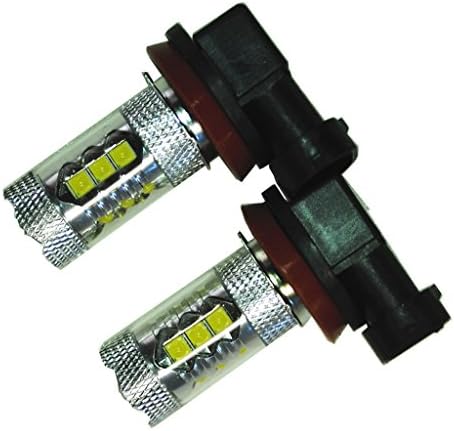 H11 LED Fog Light 80W 6000K White High Power DRL Fog Driving Lights Lamp Pack of 2