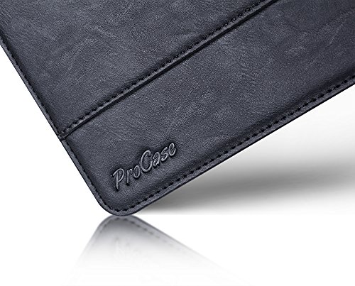iPad Pro 9.7 Case - ProCase Stand Folio Case Cover for Apple iPad Pro 9.7 Inch 2016, with Multiple Viewing Angles, Document Card Pocket (Black)