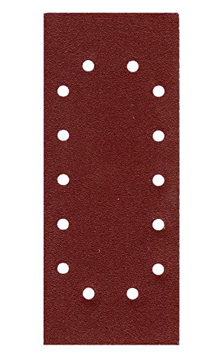 Pack of 50 Sandpaper Sheets 115 x 280 mm 14 Hole Grit = 120 Orbital Sanders