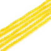 Adabele 450pcs Natural Yellow Lemon Jade Healing Gemstone 4mm (0.16 Inch) Small Faceted Round Loose Beads Gem Stone Spacer for Jewelry Making GH-B20