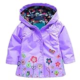 Baby Girls Kid Waterproof Hooded Coat Jacket Outwear Raincoat