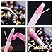 Hicarer 9 Boxes Nail Art Rhinestones Stones Set for Nail Art Decorations, Nail Beads Glitter Crystals Rhinestone Nail Decoration with 1 Piece Rhinestone Picker and Tweezer in Storage Bag (Style A)