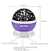eCandy Constellation Night Light Projector Lamp, 360 Degree Rotating, 3 Mode Romantic Cosmos Star Sky Moon Bedroom Light for Children/Baby Bedroom/Christmas Gifts, Purple