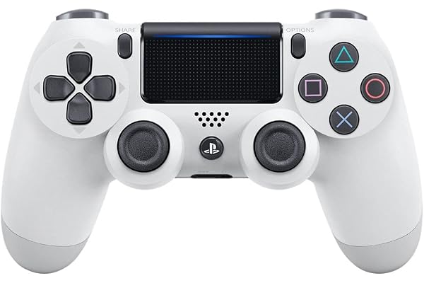 Sony DualShock 4 Wireless Controller for PlayStation 4 - Parent (Renewed) (Glacier White)