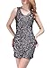PrettyGuide Women's Sexy Deep V Neck Sequin Glitter Bodycon Stretchy Mini Party Dress