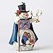 Jim Shore Disney Enchanted Christmas Beauty and Beast Snowman Figurine 4051973