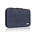 BUBM Universal Cable Organizer Electronics Accessories Case Various USB, Phone, Charge, Cable organizer Travel Organizer (Double Layer Dark Blue)