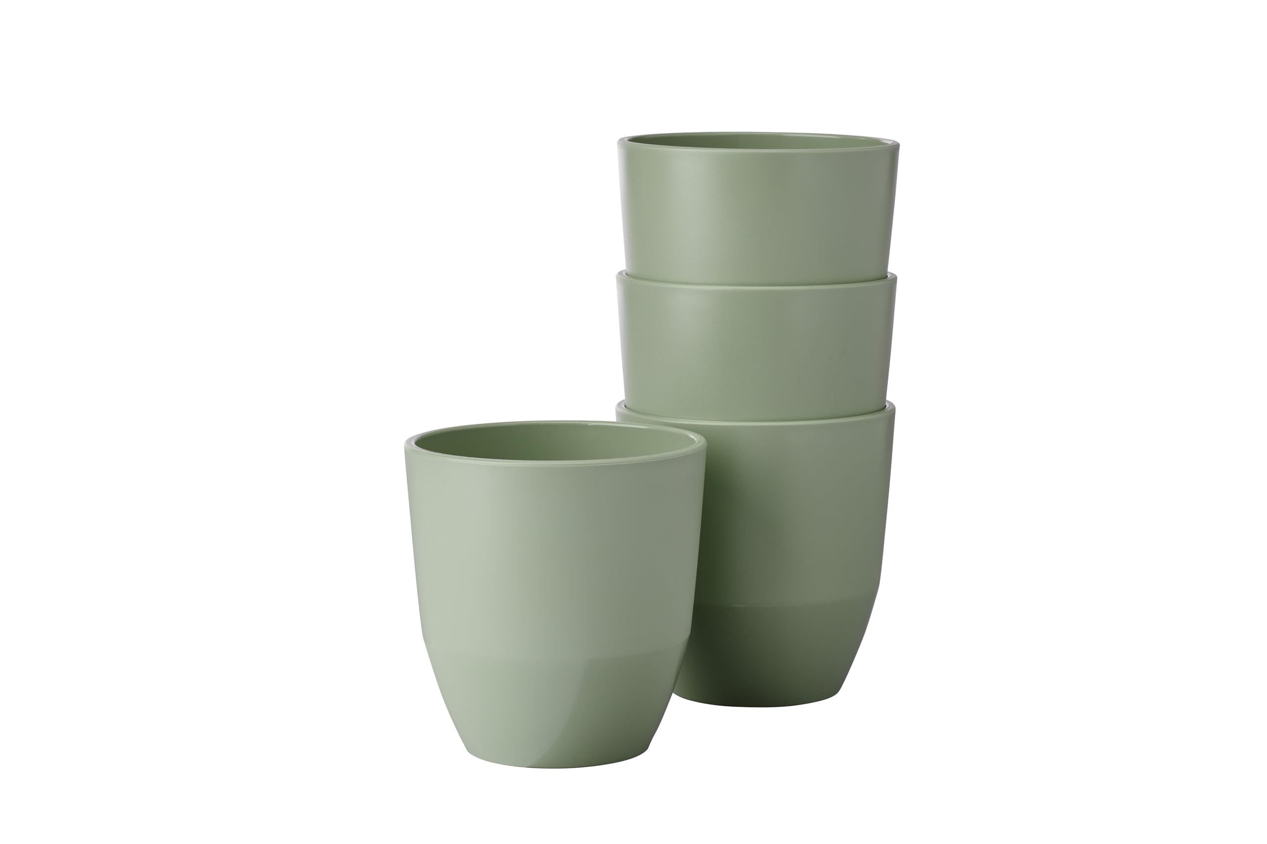 Mepal - Cup 4 pieces Silueta - Tea and coffee cup - Dishwasher & microwave resistant - Tableware - 200 ml - Nordic sage