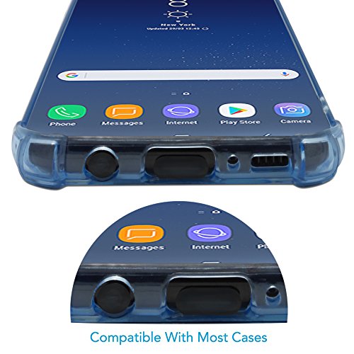 PortPlugs USB-C Dust Plugs & Headphone Jack Protectors for Samsung, Android, MacBooks, Laptops & Tablets – Type-C Charging Ports – Includes Cleaning Brush – Black (10 Pairs)