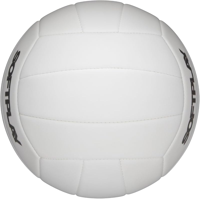 Pelota de Voleibol Playa AVP Soft Play, de Espuma Eva, Comodidad y Estilo, Principiantes, Tamaño Oficial, de Interior o Exterior, Color Blanco