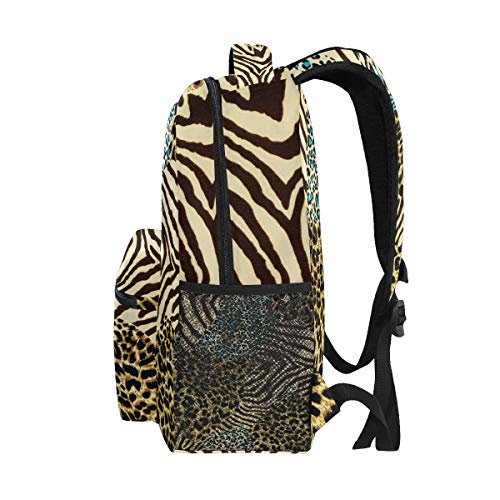 51PkupDw6VL Funnyy Animal Tiger Zebra Leopard Print Mochila de Viaje Escuela Bolsa de Hombro Bookbag para niños niñas niños Hombres… Funnyy Animal Tiger Zebra Leopard Print Mochila de Viaje Escuela Bolsa de Hombro Bookbag para niños niñas niños Hombres… - Imagen 5