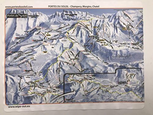 Wipeout Microfibre Piste Map Portes du Soleil