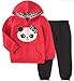 Kids Headquarters Baby Girls' Fleece Jog Set with Kangaroo Pockets