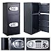 Giantex Safe Box Security Lock Box with Double Door and Keys Digital Safe Depository Drop Box Safes Home Office Security Lock for Gun Cash Valuable Storage
