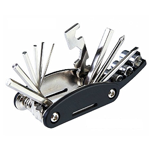 HONBAY Bike Repair Tool, 16-in-1 Multi-Function Tool Beast Handheld Tool Kit for Mountain Bike, Bicycles, Cycling and Other Handheld Tool