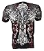 Konflic NWT Men's Rock Star Graphic MMA Muscle T-Shirt, Black, L