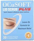 OCuSOFT Lid Scrub Plus, Pre-Moistened Pads, Individually Wrapped, 30 Pads (Pack of 2)