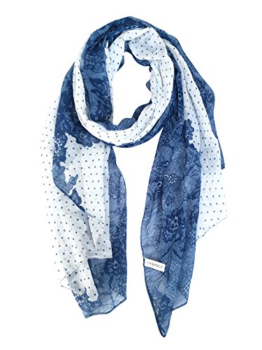 Stylish Scarves for Women Lightweight Fashion Lace Printed Wrap Scarfs