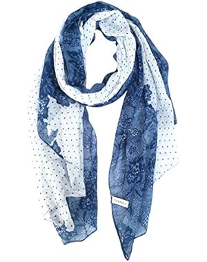 Lightweight Scarves: Fashion Lace Print Shawl Wrap For Women