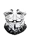 iHeartRaves Guy Fawkes Neck Gaiter Mask Full Face Covering - Cool Breathable Lightweight Fabric Mouth Gator for Men & Women