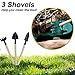 Mavicen Lawn Aerator Shoes with Zinc Alloy Buckles and 4 Adjustable Straps for Aerating Your Yard, Lawn, Roots & Grass Extra Mini Wrench and 3 Shovels Included (Black)