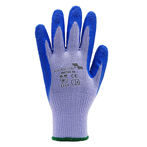 12 Paar FOURSCOM Arbeitshandschuhe Latexhandschuhe Gr.7-12 EN388/2242 CAT 2 Größe 12 – Bild 5