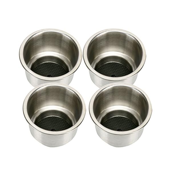 Amarine-made-4pcs-Stainless-Steel-Cup-Drink-Holder-with-Drain-Marine-Boat-Rv-Camper Amarine-made-4pcs-Stainless-Steel-Cup-Drink-Holder-with-Drain-Marine-Boat-Rv-Camper