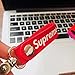 Red Sup Leather Key Chain
