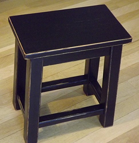 Distressed Black Wood Side Table Small Buy Online In Canada At Desertcart