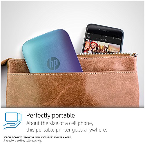 HP Sprocket Portable Photo Printer, Print Social Media Photos on 2x3